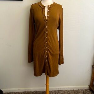 NWT Free People ribbed midi cardigan size L